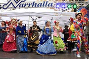 Mit dabei bei der Prinzenpaar Vorstellung: die tanzenden Marktweiber vom Viktualienmarkt (©Foto: Martin Schmitz)